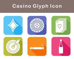 casino vector icono conjunto