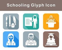 Schooling Vector Icon Set