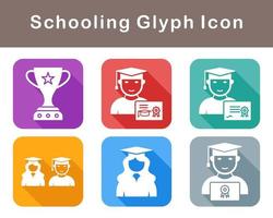 Schooling Vector Icon Set