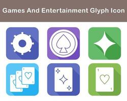 Games And Entertainment Vector Icon Set