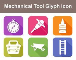 Mechanical Tool Vector Icon Set