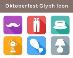 Oktoberfest vector icono conjunto