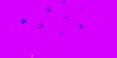 Light Purple vector background with spots.