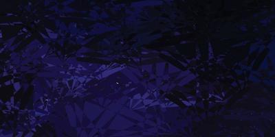 Dark Purple vector background with random forms.