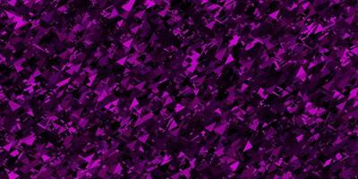 Dark purple vector texture with random triangles.