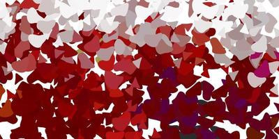 Light red vector background with random forms.