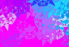 Fondo de vector rosa claro, azul con formas poligonales.