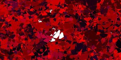 Dark Pink, Red vector background with polygonal forms.