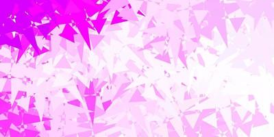 Light Purple vector backdrop with triangles, lines.