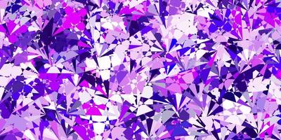 Light Purple vector background with triangles.