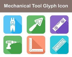 Mechanical Tool Vector Icon Set