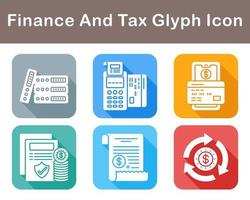 Finance And Tax Vector Icon Set