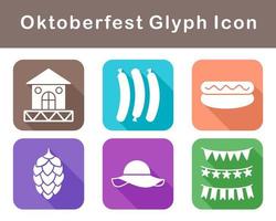 Oktoberfest vector icono conjunto