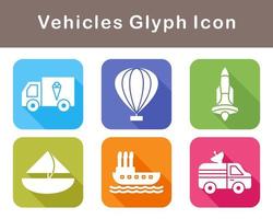 Vehicles Vector Icon Set