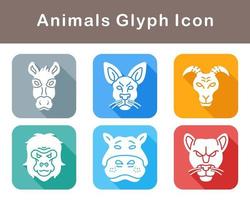 animales vector icono conjunto