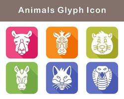 animales vector icono conjunto