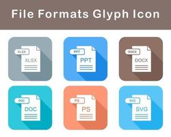 File Formats Vector Icon Set