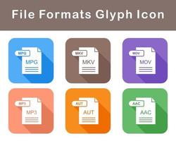 File Formats Vector Icon Set