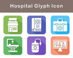 hospital vector icono conjunto