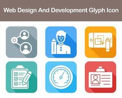 Web Design And Development Vector Icon Set