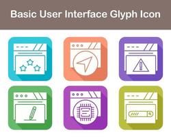 Basic User Interface Vector Icon Set