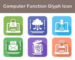 Computer Function Vector Icon Set