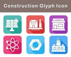 conjunto de iconos de vector de construcción