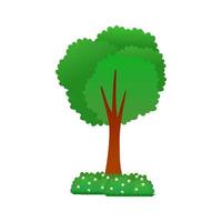 Tree vector illustration in simple design