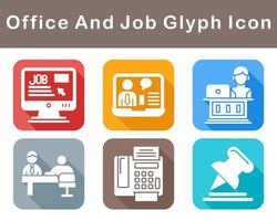 Work Office And Job Vector Icon Set