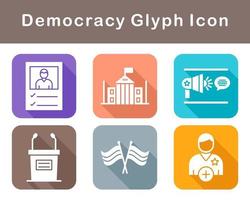 Democracy Vector Icon Set