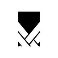 Minimalist vector icon. Black and white illustration. Simple design.