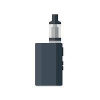 E-cigarette isolated. Electronic cigarette for vaping. Simulating tobacco smoking. vector