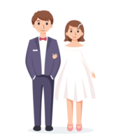 Braut und Bräutigam. Paar Hochzeit Illustration png