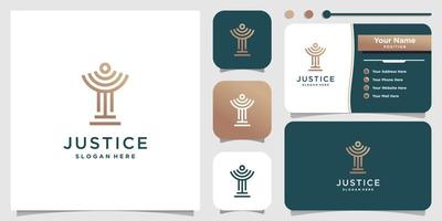 Law firm logo design with unique concept idea vector