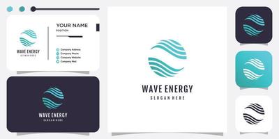 Energy logo design with modern fresh concept idea vector