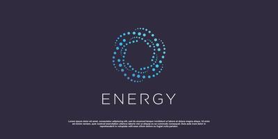 Energy logo design with creative modern concept idea vector