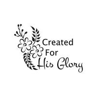 Biblical Phrase with Floral Design. Christian typography for print or use as poster, card, flyer or T shirt vector