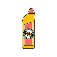 Illustration of Household Cleaning Bottle vector