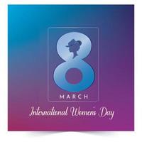 International women's day concept poster. Woman sign illustration background. 2023 women's day campaign theme-Accelerating Equality and Empowerment vector