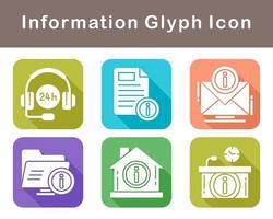 información vector icono conjunto