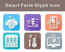 Smart Farm Vector Icon Set