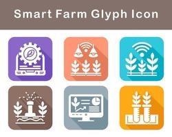 Smart Farm Vector Icon Set