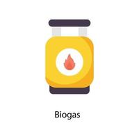 Biogas Vector Flat Icons. Simple stock illustration stock