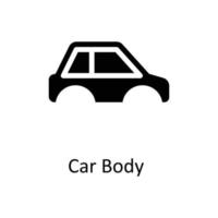 coche cuerpo vector sólido iconos sencillo valores ilustración valores