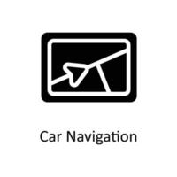 Car navigation Vector     Solid Icons. Simple stock illustration stock