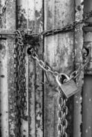 Padlock with a chain photo