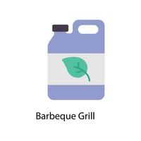 Barbeque Grill  Vector Flat Icons. Simple stock illustration stock