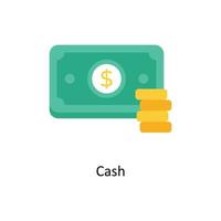 Cash vector Flat Icons. Simple stock illustration stock illustration