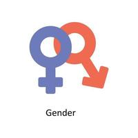 GENDER  Vector Flat Icons. Simple stock illustration stock