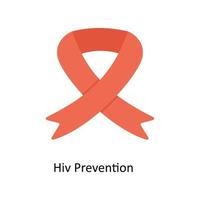 Hiv Prevention Vector Flat Icons. Simple stock illustration stock